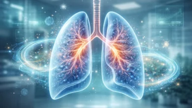 Imagem ultrarealista com inteligencia artificial de um pulmão